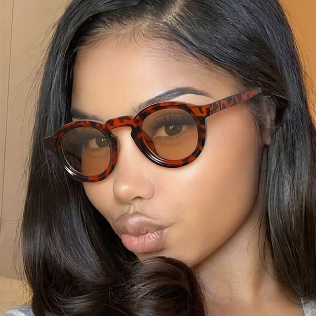 Aisyi-Round Plastic Sunglasses Various Designs