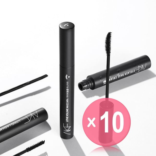 AKF-Long Lash Mascara - 2 Colors 10pcs Bundle Set
