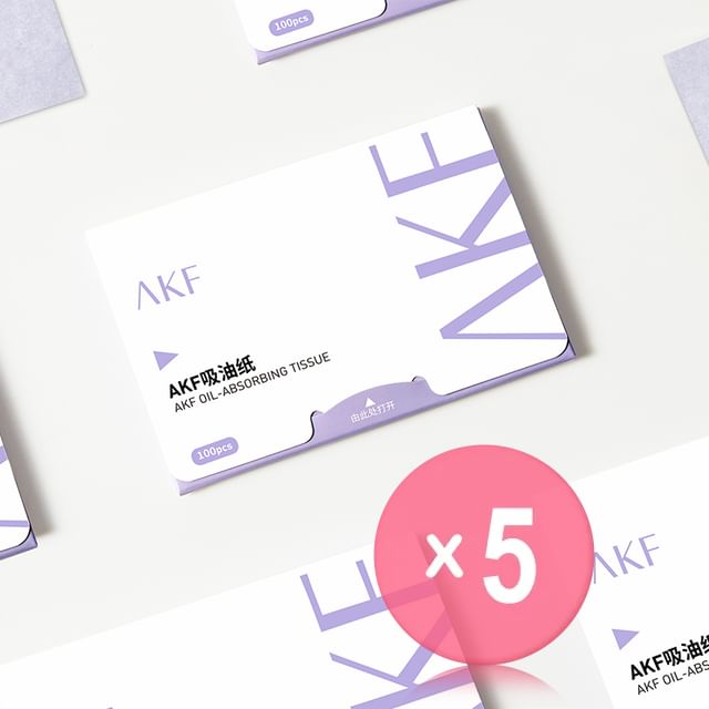 AKF-Oil Blotting Paper 5pcs Bundle Set