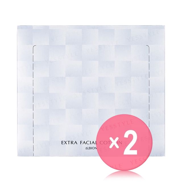 Albion-Extra Facial Cotton 2pcs Bundle Set