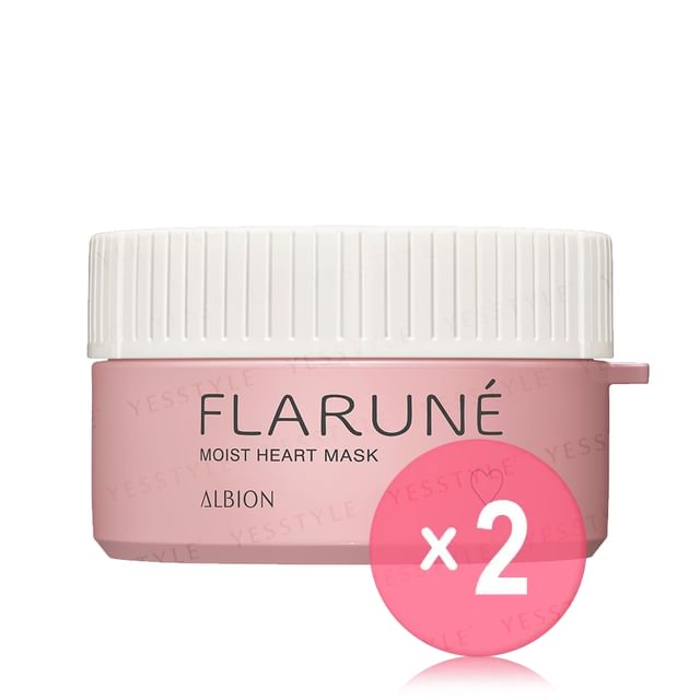 Albion-Flarune Moist Heart Mask 2pcs Bundle Set
