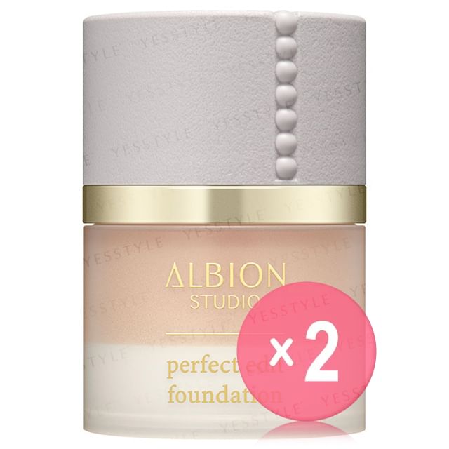 Albion-Studio Perfect Edit Foundation SPF 23 PA 010 Beige 2pcs Bundle Set