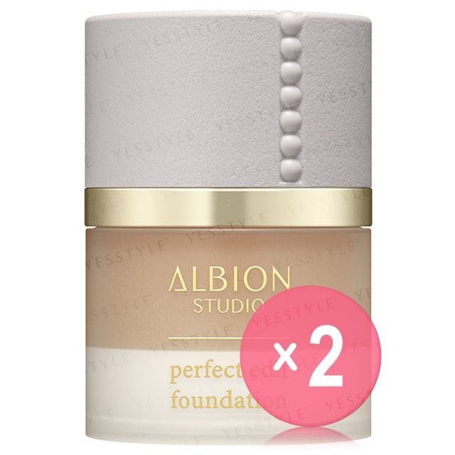 Albion-Studio Perfect Edit Foundation SPF 23 PA 040 Cool Beige 2pcs Bundle Set