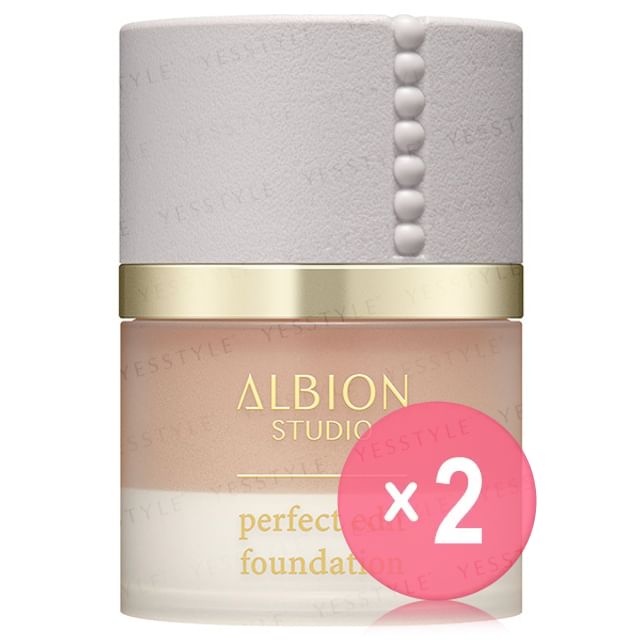 Albion-Studio Perfect Edit Foundation SPF 23 PA 050 Beige 2pcs Bundle Set