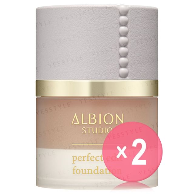 Albion-Studio Perfect Edit Foundation SPF 23 PA 060 Beige 2pcs Bundle Set