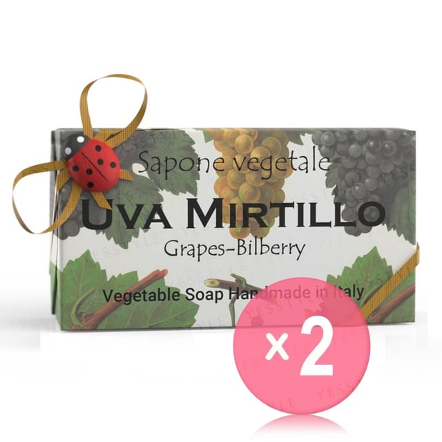 ALCHIMIA SOAP-Vegetable Soap Grapes Bilberry 2pcs Bundle Set