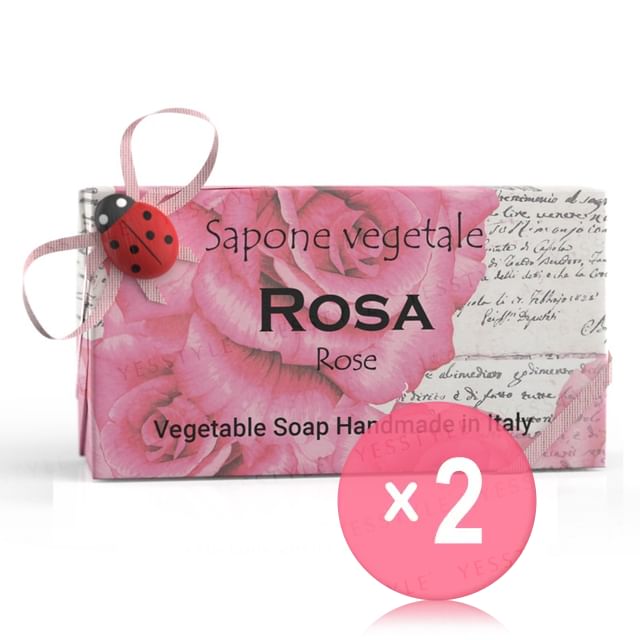 ALCHIMIA SOAP-Vegetable Soap Rose 2pcs Bundle Set