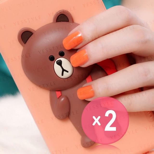 ALLOYA-Water-Based Natural Nail Polish Environmental Friendly 002 Come And Get Me 2pcs Bundle Set