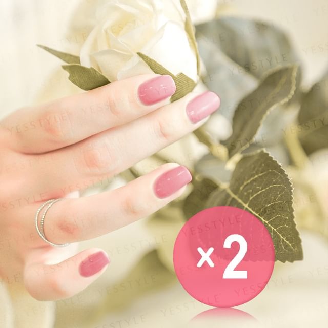 ALLOYA-Water-Based Natural Nail Polish Environmental Friendly 044 On The Phone 2pcs Bundle Set