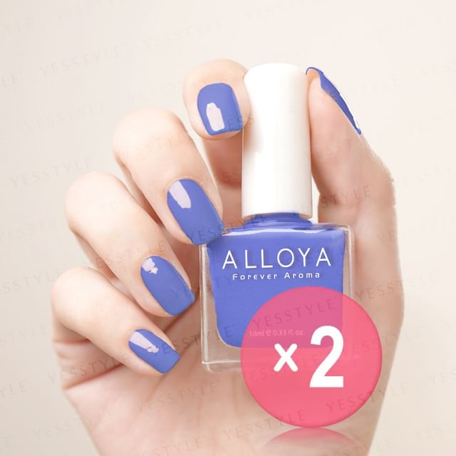 ALLOYA-Water-Based Natural Nail Polish Environmental Friendly 049 Desire 2pcs Bundle Set