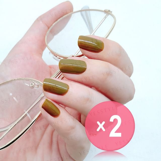 ALLOYA-Water-Based Natural Nail Polish Environmental Friendly 190 Count Dracula 2pcs Bundle Set