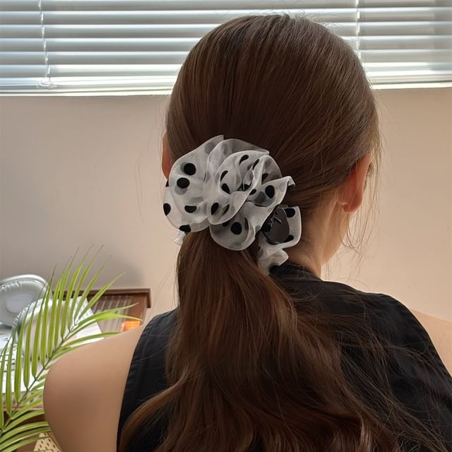 Allyrinta-Dotted Mesh Hair Clip