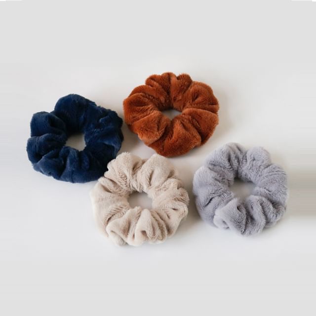 Allyrinta-Fleece Plain Scrunchie