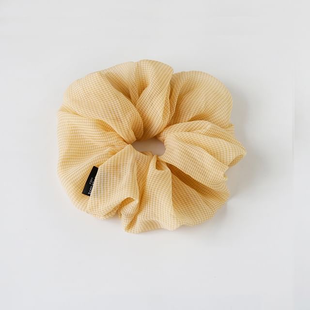 Allyrinta-Gingham Scrunchie