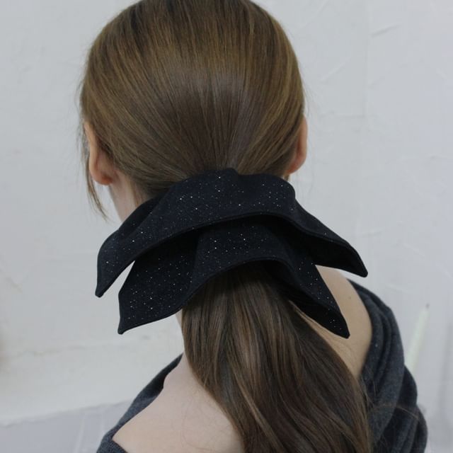Allyrinta-Glitter Square Scrunchie