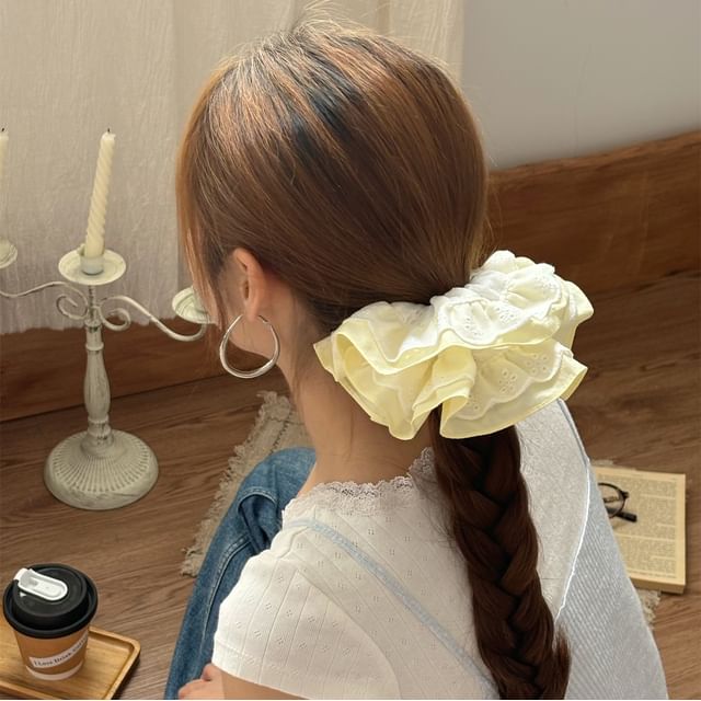 Allyrinta-Layered Ruffle Scrunchie