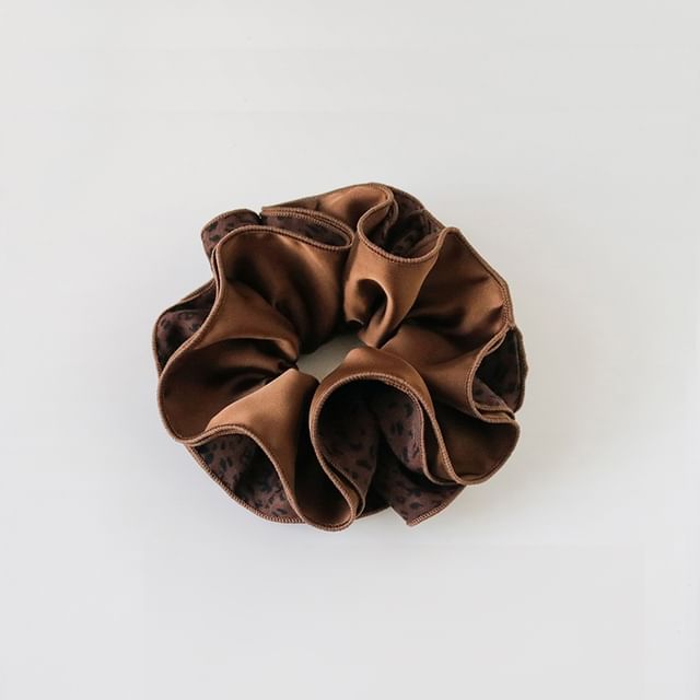 Allyrinta-Leopard Print Fabric Scrunchie