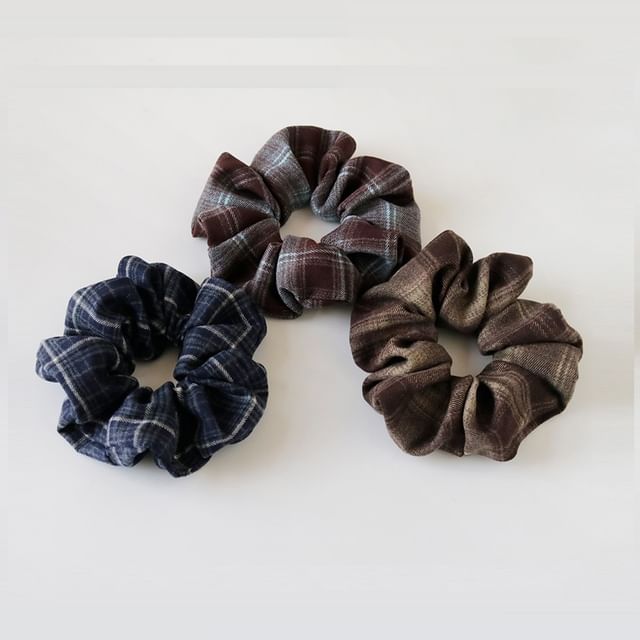 Allyrinta-Plaid Scrunchie