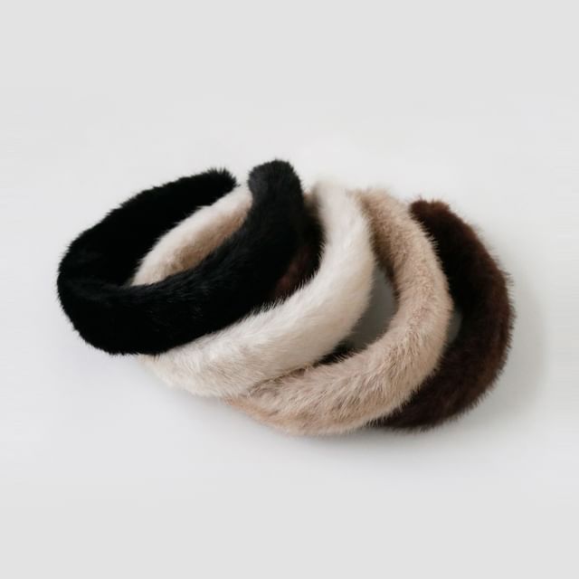 Allyrinta-Plain Fluffy Hair Band