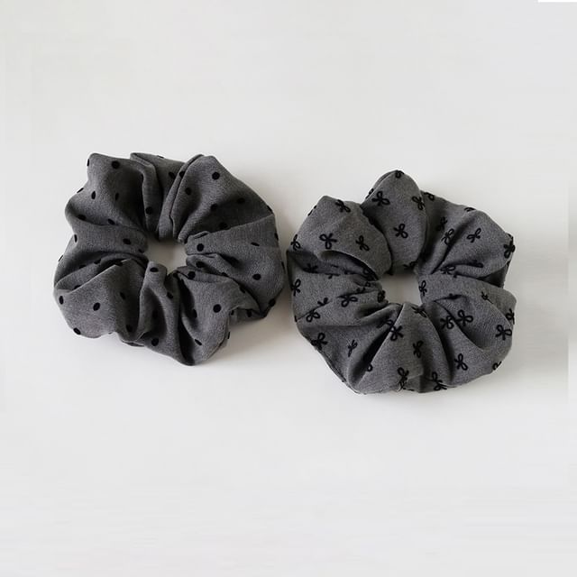 Allyrinta-Polka Dot Hair Scrunchie
