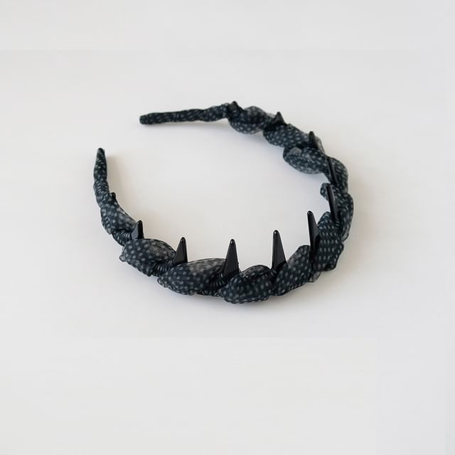 Allyrinta-Polka Dot Leopard Print Fabric Headband
