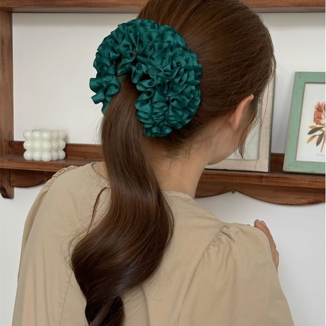 Allyrinta-Ruffle Fabric Scrunchie