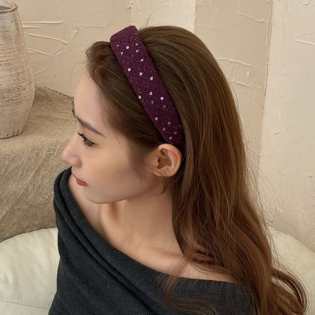 Allyrinta-Sequined Fabric Headband Various Designs