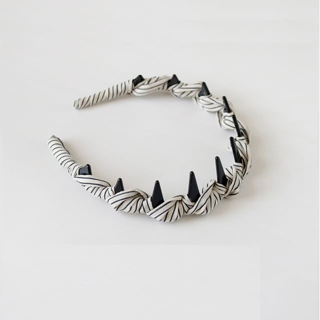 Allyrinta-Striped Fabric Headband