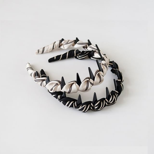 Allyrinta-Striped Fabric Headband