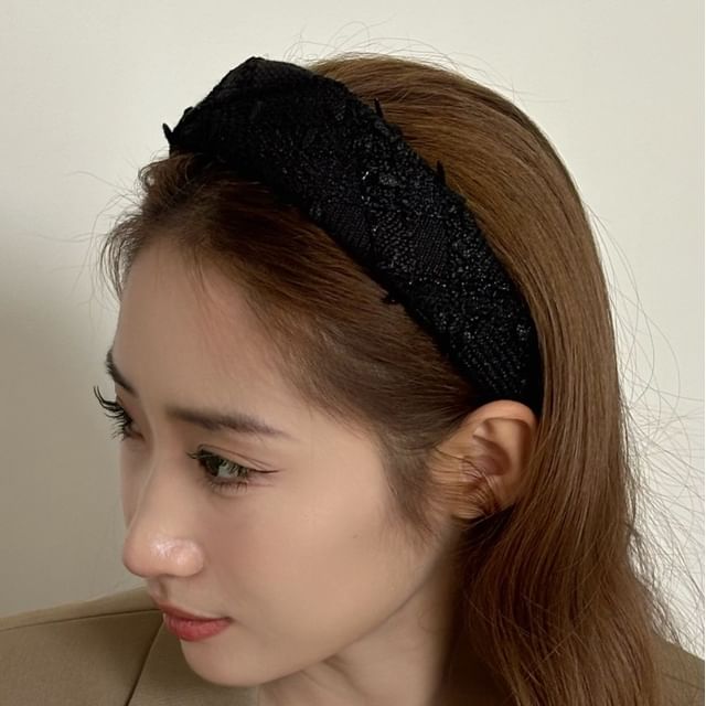Allyrinta-Tweed Wide Headband