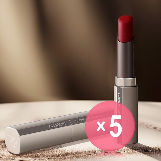 AloBon-Peptide Soft Matte High-end Lipstick - 4 Colors 5pcs Bundle Set