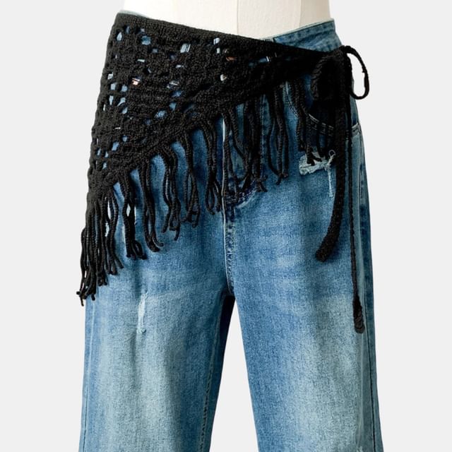 Amandier-Crochet Waist Scarf