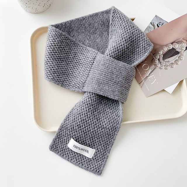 Amandier-Plain Knit Scarf