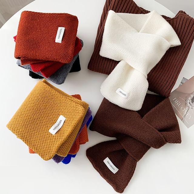 Amandier-Plain Knit Scarf