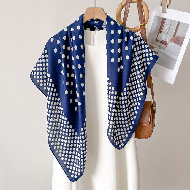 Amandier-Polka Dot Square Scarf