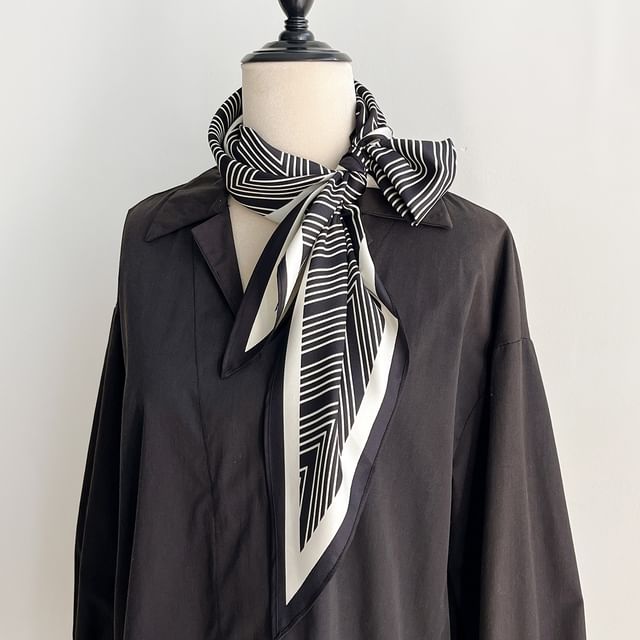 Amandier-Striped Light Scarf