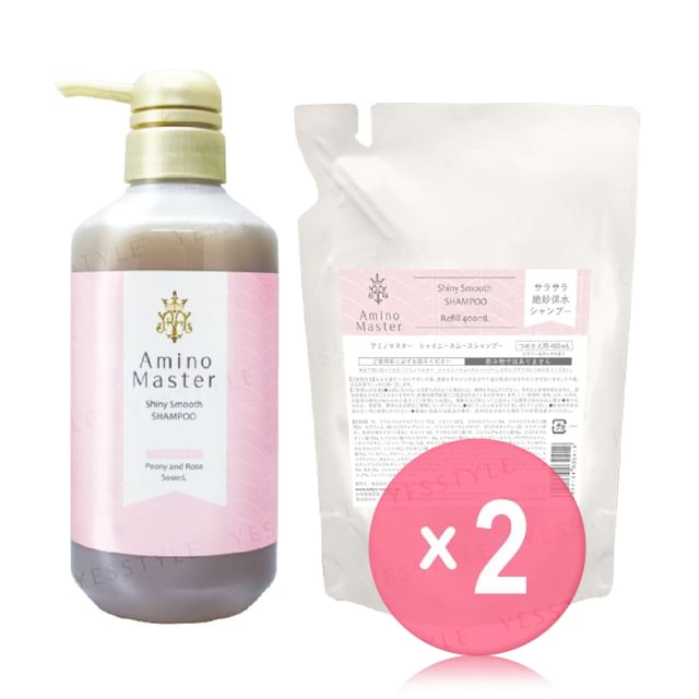 Amino Master-Shiny Smooth Shampoo 500ml 2pcs Bundle Set