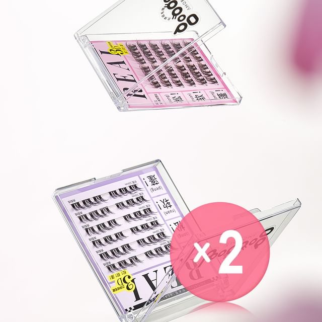 AMORTALS-REAL Series False Eyelashes - 2 Types 2pcs Bundle Set
