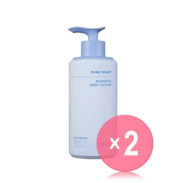 AMOS PROFESSIONAL-Pure Smart Shampoo Deep Action 2pcs Bundle Set