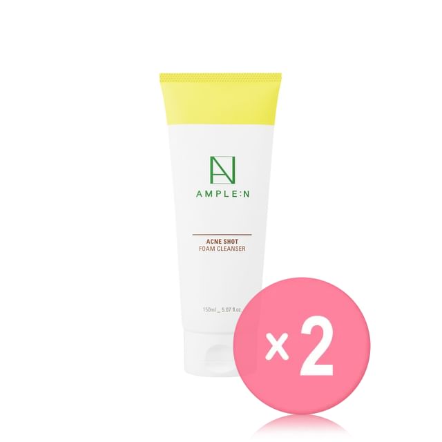 AMPLE- N-Acne Shot Foam Cleanser 2pcs Bundle Set