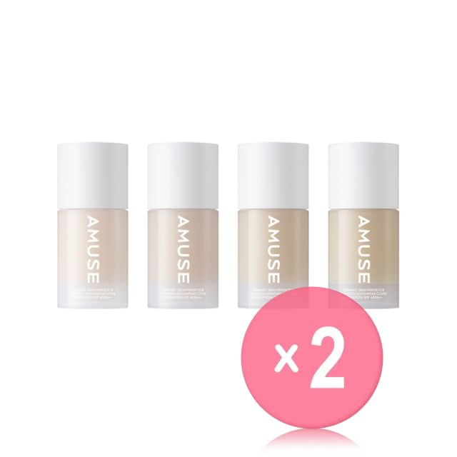 AMUSE-Ceramic Skin Perfector Foundation - 4 Colors 2pcs Bundle Set