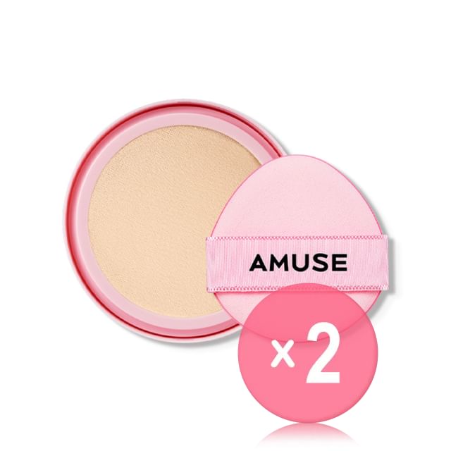 AMUSE-Dew Power Vegan Cushion Refill Only - 4 Colors 2pcs Bundle Set