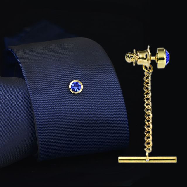 Andante-CZ Chain Tie Pin