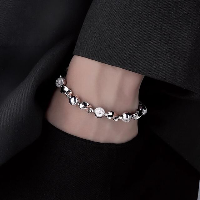Andante-Irregular Bead Alloy Bracelet