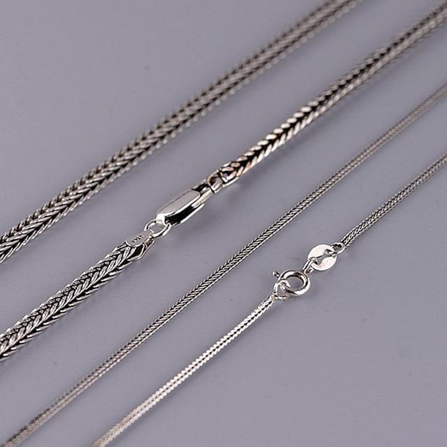 Andante-Sterling Silver Chain Necklace Various Designs