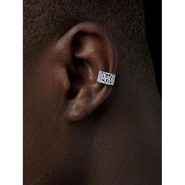 Andante-Sterling Silver Perforated Ear Cuff Set