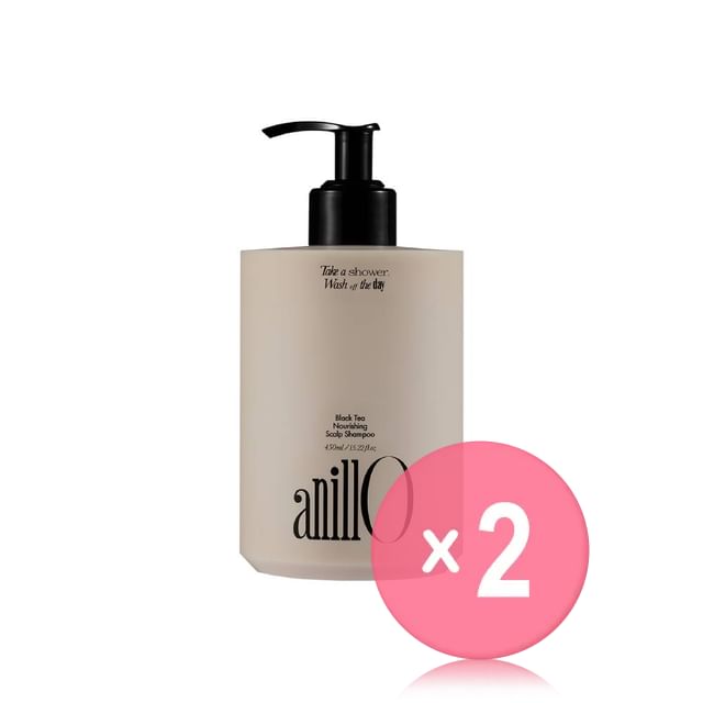 anillO-Black Tea Nourishing Scalp Shampoo 2pcs Bundle Set