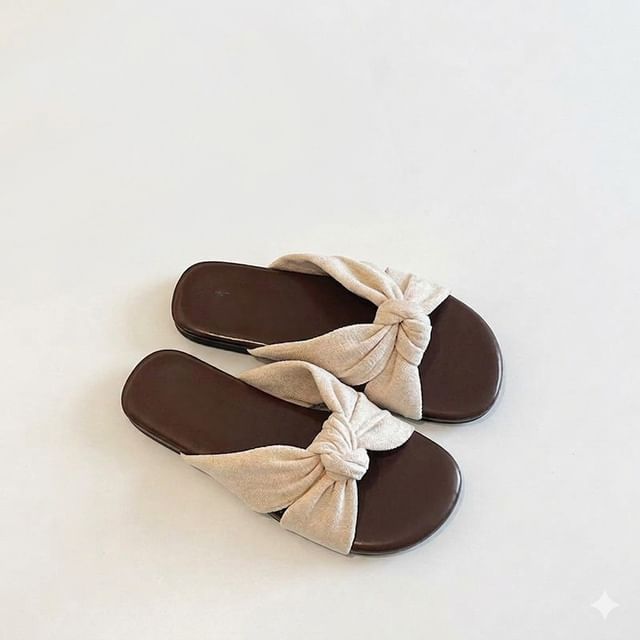 Anjay-Knot Slide Sandals