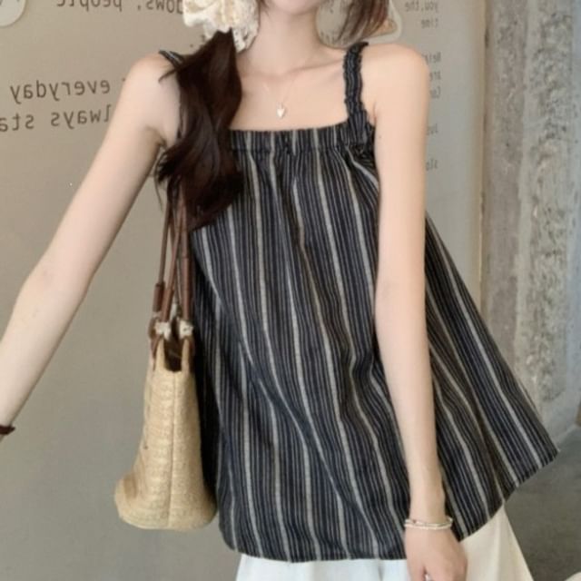 ANORA-Striped Camisole Top