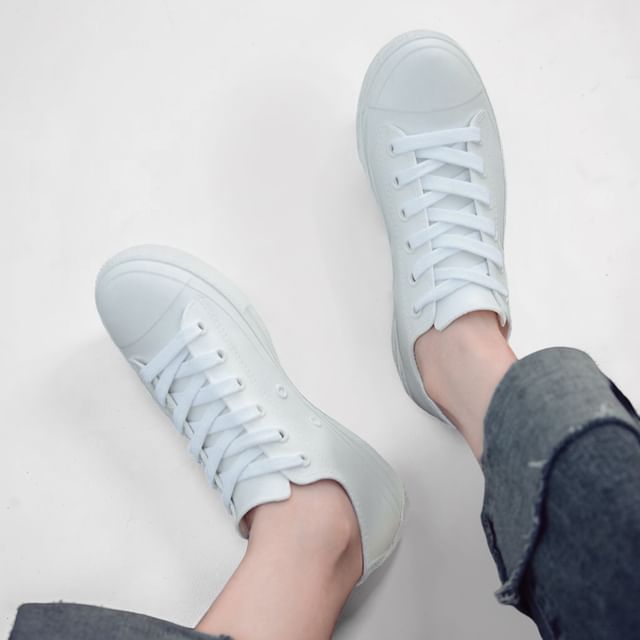 Anran-Lace-Up Rain Sneakers